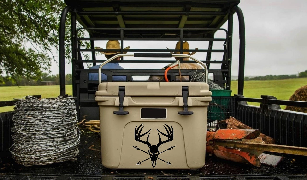 Bow Hunting Deer Antler Decal/Sticker (ANY Size!)
