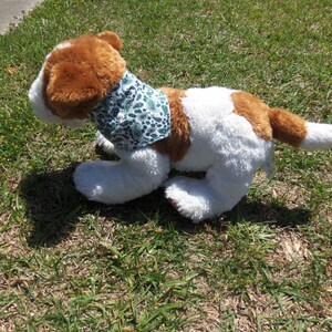 White with green swirls Bandana