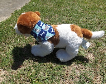 Blue & green With dogs and bones Bandana