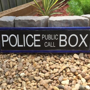Doctor Who Sign, Tardis, Police Box, Public Call, Movie Quote, Home Theater Sign, Wood Sign