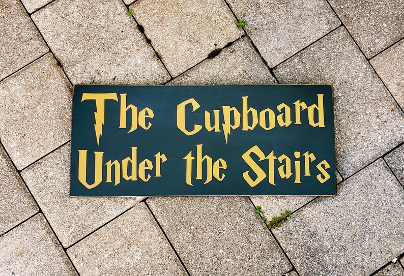 The Cupboard Under the Stairs Sign Movie Quote Home Etsy UK