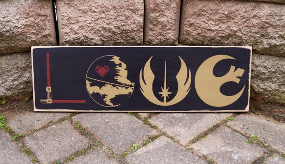 Star Wars Wedding Gift Love Sign Geek Gift Death Star Etsy