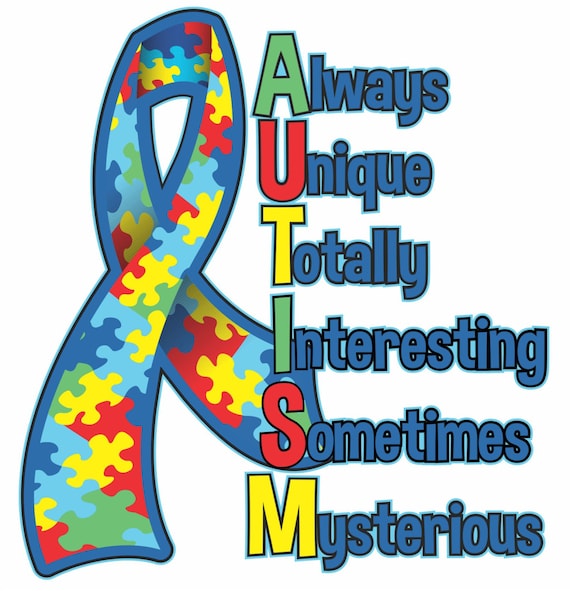 Autism Ribbon Sticker Etsy UK