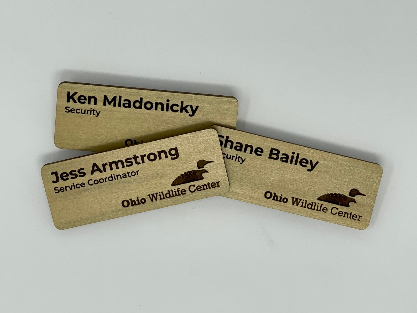 Custom Wooden Engraved Name Tag Etsy