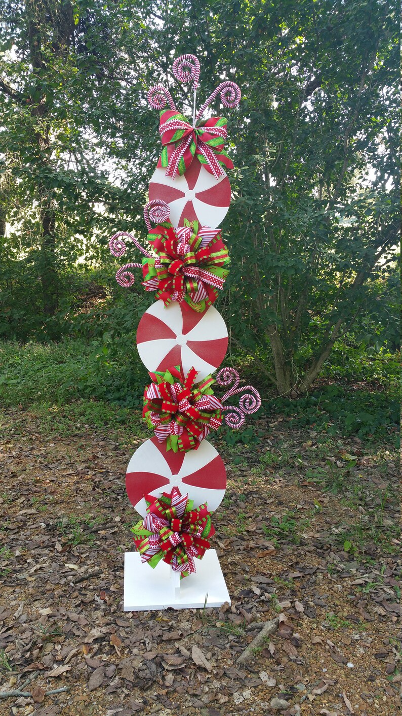 Peppermint Stand Tutorial, Candy Cane Tutorial, Decor Tutorial, DIY Christmas Tutorial, Christmas Decorations image 2