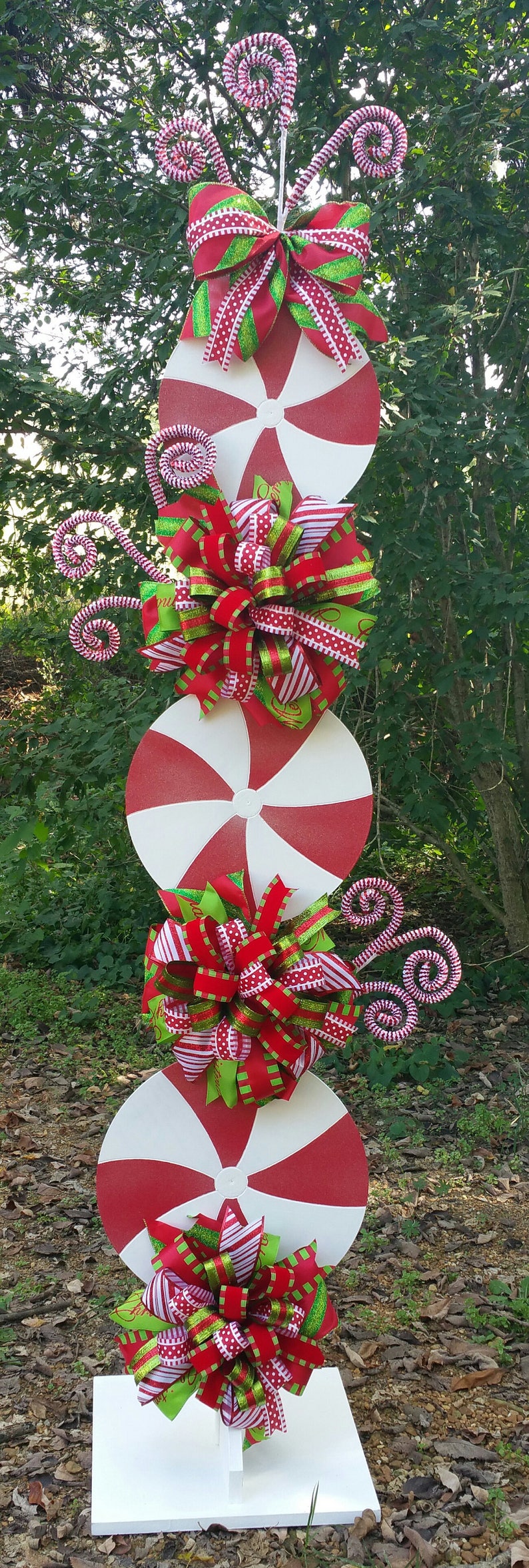 Peppermint Stand Tutorial, Candy Cane Tutorial, Decor Tutorial, DIY Christmas Tutorial, Christmas Decorations image 3