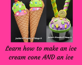 Sundae and Ice Cream Cone Tutorial