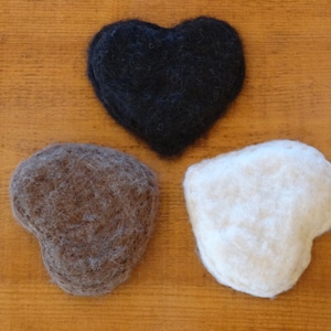 Needle Felted Heart Sachet filled with Wild Wyoming Sage
