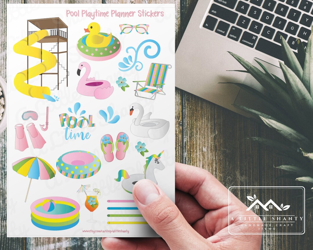 Pool Playtime Planner Stickers / Embellishments, Card Making, Scrapbook ...