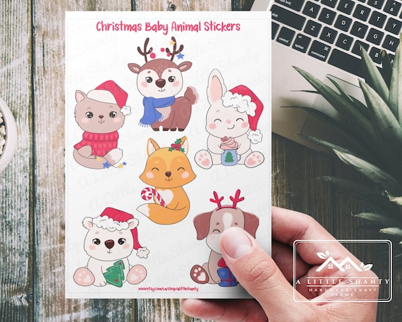 Mini Stickers for Planner, Tiny Stickers for Laptop, Small Stickers for  Gifts, Cute Sticker Bundle for Kids, Animal Sticker Set, Whimsical 