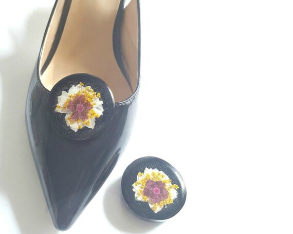 Real Flower Shoe Clips Shoe Clips For Pumps Decorative Etsy
