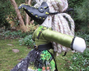 Herberta - Plague Doctor haunted Rag Doll