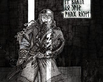 Gimli in the Mines of Moria