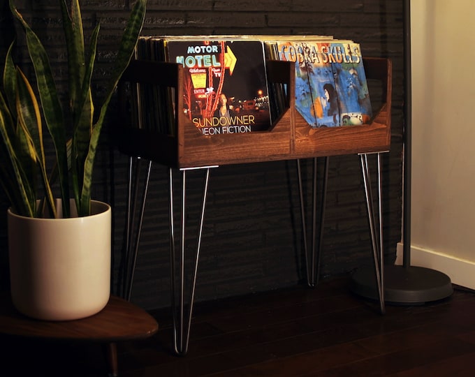 The Deluxe Tallboy Vinyl Record Storage: Flip Bins that Display Your Collection of 120+ Vinyl Records