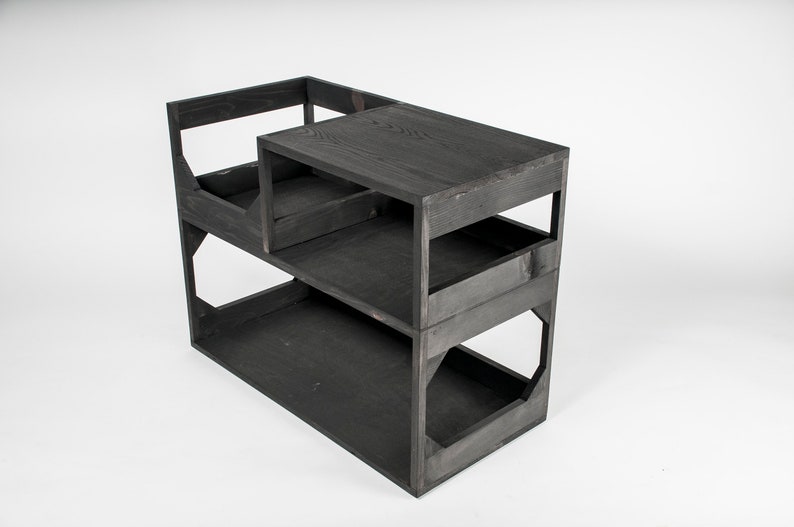 Functional Furniture The Vinyl Storage End Table Etsy