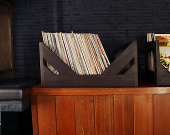 Vinyl Record Storage Crate // The ultimate gift for the record collector you love... Or yourself.