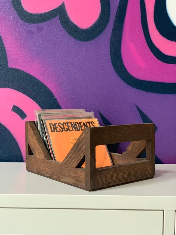 45 rpm/7inch Record Storage Crate // No more empty 12 pack boxes! Finally a proper way to store your 7" and 45's