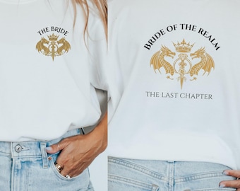 Bride of the Realm Bachelorette Shirt, Fantasy Book Bride Hoodie, Romantasy Bridal Party Matching Shirts