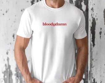 Bloodydamn Shirt | Red Rising Inspired Tee | House Red Sigil Graphic Shirt | Sci-Fi Book Lover Gift | Book Club Apparel