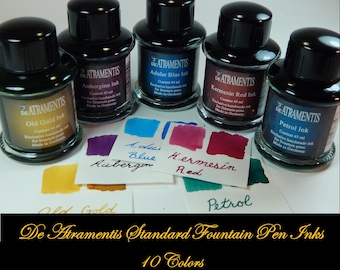 De Atramentis Standard / Regular Inks for Fountain Pens - 10 Colors - 45ml