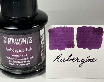 De Atramentis Fountain Pen Ink 45ml - Aubergine - Standard Ink