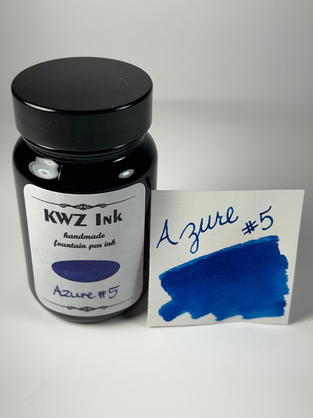 KWZ Fountain Pen Ink 60ml - Azure #5 - Standard Ink - Etsy