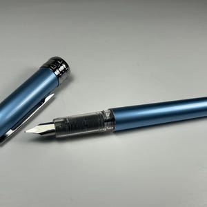 Platinum Plaisir Fountain Pen - Frosty Blue