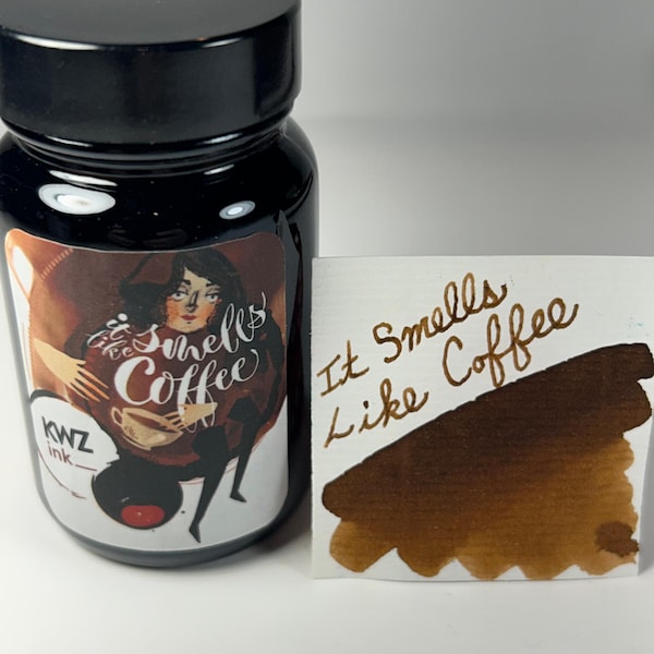 KWZ Fountain Pen Ink 60ml - It Smells Like Coffee - Scented Ink