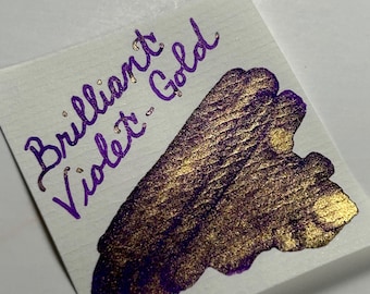 De Atramentis Fountain Pen Ink 45ml - Brilliant Violet-Gold - Pearlescent Ink