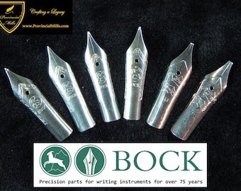 Bock 180 Steel Fountain Pen Nibs - #5 - Six Tips to Choose From