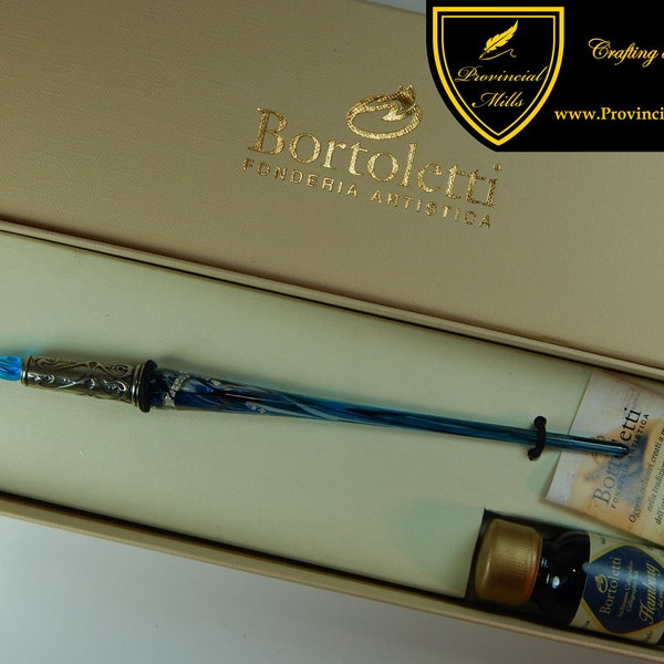 Bortoletti Murano Lampworked Glass Pen with Removeable Glass Nib