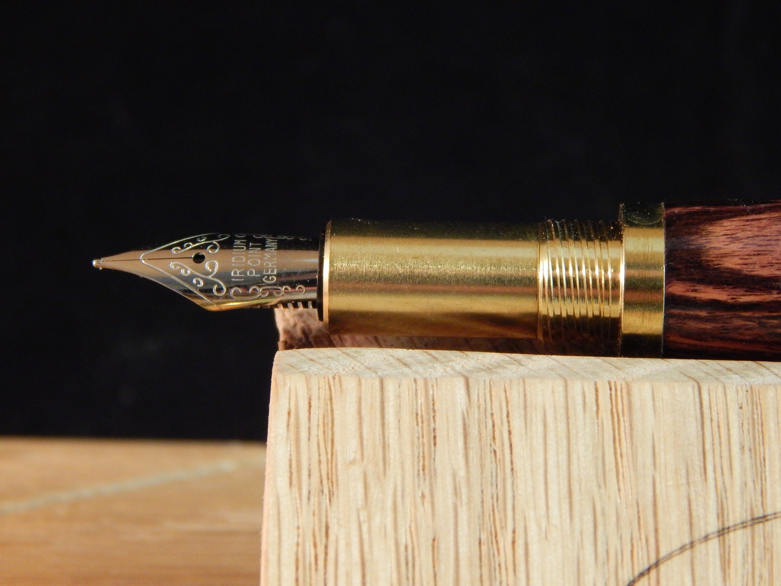 RAW C3604 Brass Fountain Pen with Kingwood Free Shipping Etsy