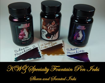 KWZ Specialty Fountain Pen Ink 60ml - Sheen and Scented Inks