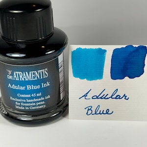 De Atramentis Fountain Pen Ink 45ml - Adular Blue - Standard Ink