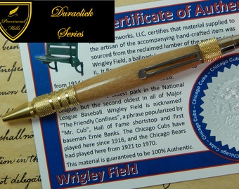 Duraclick C3604 Brass Ballpoint with Wrigley Field Wood  - Free Shipping #STW207