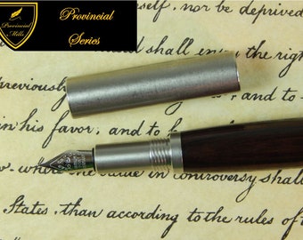 Provincial 303 Stainless Steel Fountain Pen with East Indian Rosewood - Free Shipping #FP10162