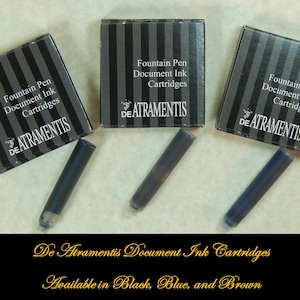 De Atramentis Document Ink Fountain Pen Cartridges