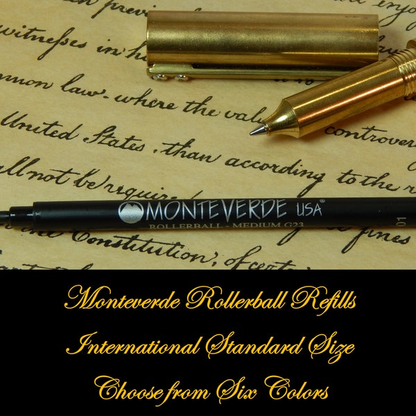 Monteverde Rollerball Refill - Six Colors to Choose From