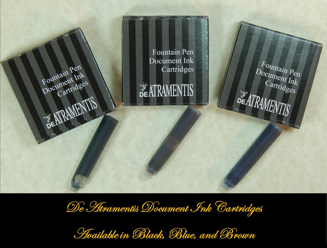De Atramentis Document Ink Fountain Pen Cartridges Etsy