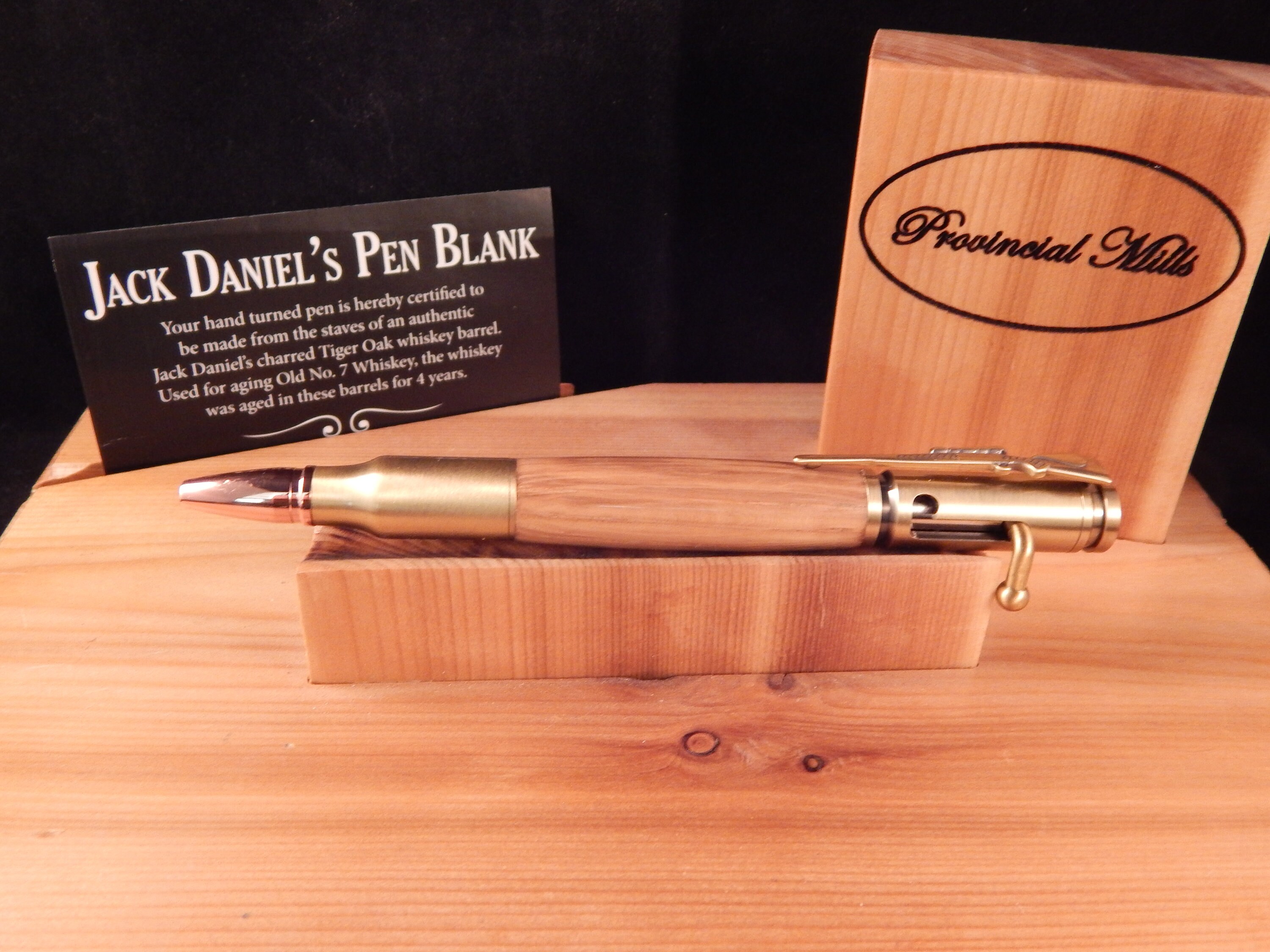 4 X American Oak Whiskey Barrel wood pen blanks