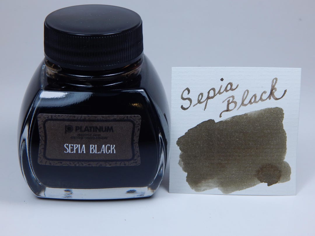 Platinum Sepia Black Fountain Pen Ink - 60ml - Standard / Document In ...