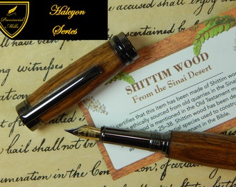 Halcyon Fountain Pen with Shittim Wood - Free Shipping - #DS509