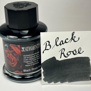 De Atramentis Fountain Pen Ink 45ml - Black Rose - Scented Ink