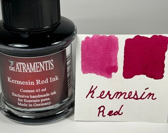 De Atramentis Fountain Pen Ink 45ml - Kermesin Red - Standard Ink
