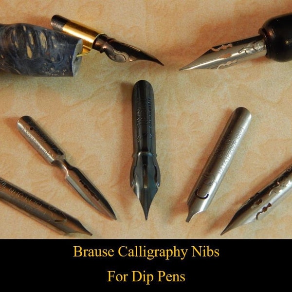 Brause Calligraphy Nibs for Dip Pens - Pack of Three (Plakat 5mm Sold per one)