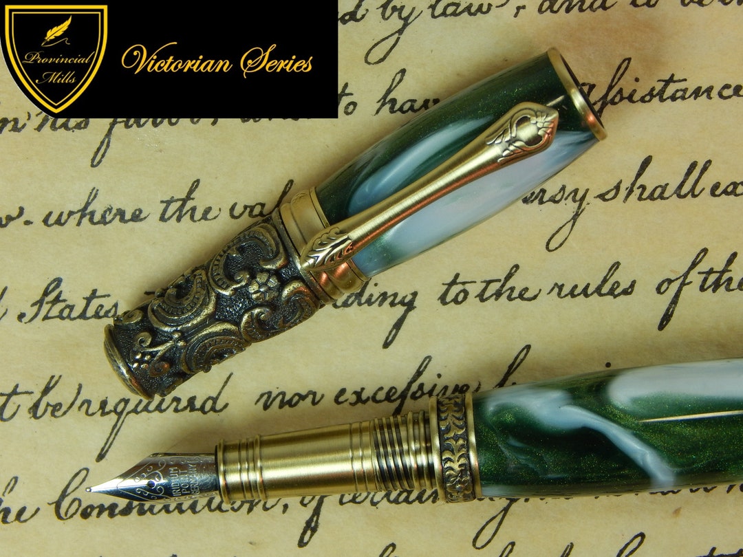 Victorian Fountain Pen Irish Tide Acrylic Free Shipping Etsy