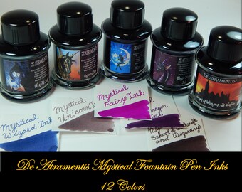 De Atramentis Mystical Inks for Fountain Pens - 12 Colors - 45ml