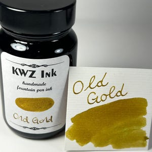 KWZ Fountain Pen Ink 60ml - Old Gold - Standard Ink