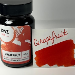 KWZ Fountain Pen Ink 60ml - Grapefruit - Standard Ink