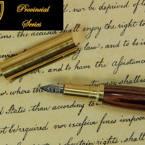 Provincial C3604 Brass Fountain Pen with Kingwood - Free Shipping #FP10159